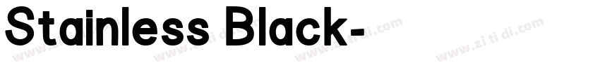 Stainless Black字体转换